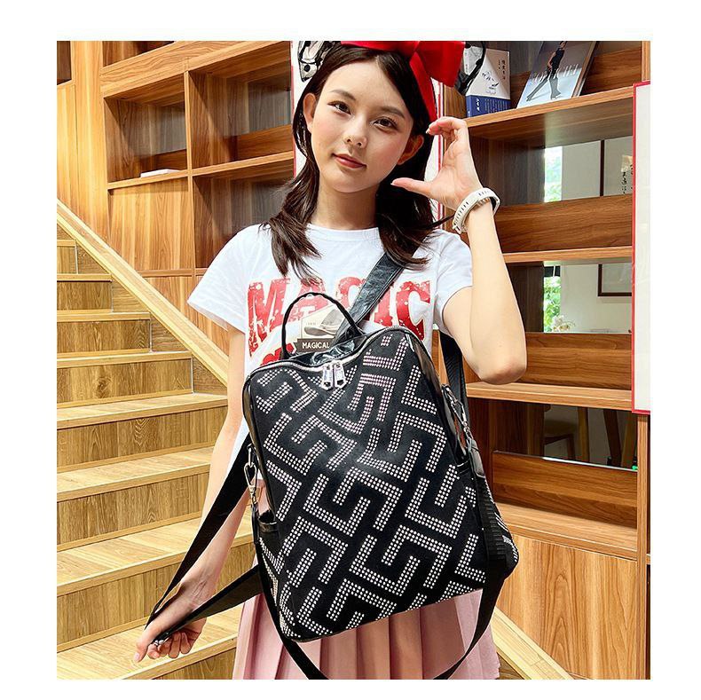 “Glam Touch” Backpack & Shoulder Bag – Premium Leather S1  (Code: 1656)