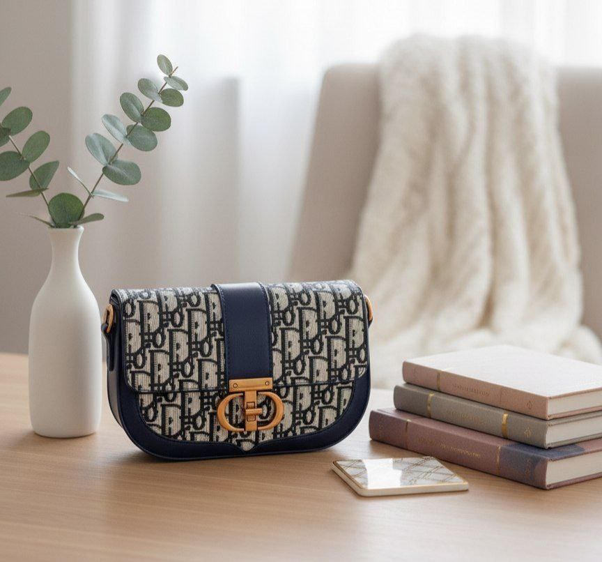 “Dior Class” Cross & Shoulder Bag – Premium Leather S1  (Code: 1669)