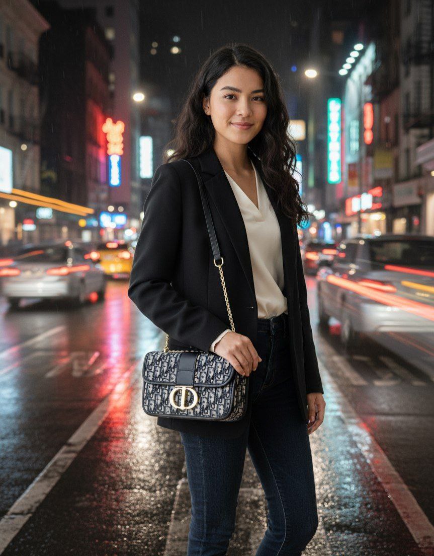 “Dior Elegance” Imported Cross Bag – Premium Leather  S1 (Code: 1671)