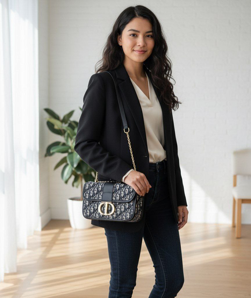 “Dior Elegance” Imported Cross Bag – Premium Leather  S1 (Code: 1671)