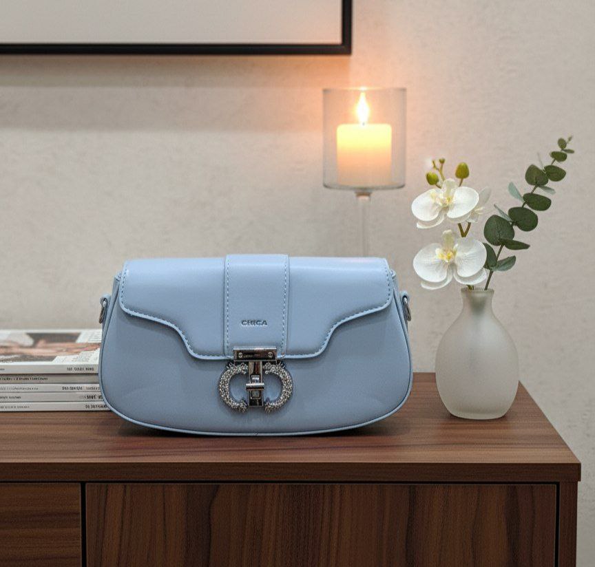 “Elegant Cross” Imported Bag – Premium Leather S1  (Code: 1610)