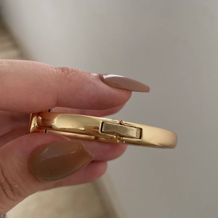 Cartier Classic Watch – White/Black/Gold Dial with Stones S1