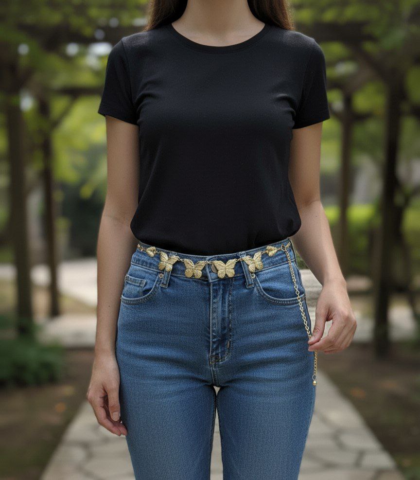 Premium Metal Belt – Colorfast & Elegant S1  (Code: HTR1)