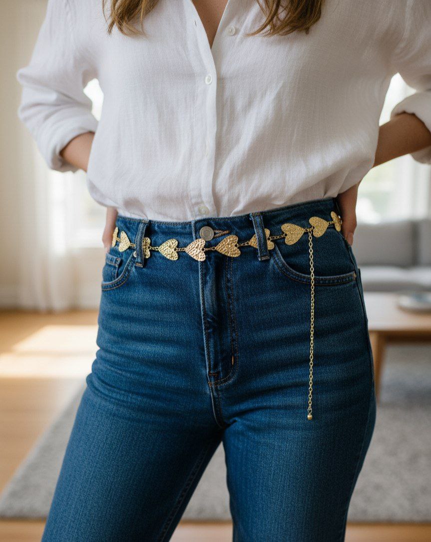 Premium Metal Belt – Colorfast & Elegant S1  (Code: HTR1)