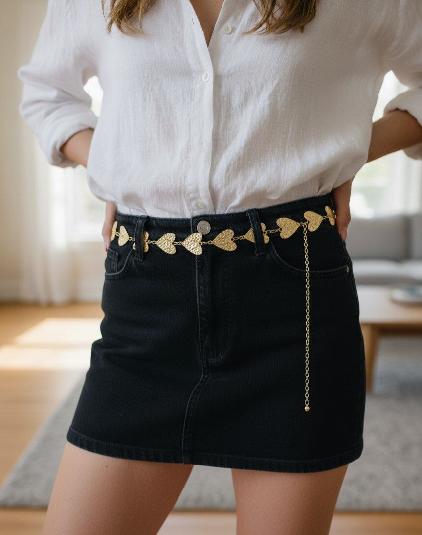 Premium Metal Belt – Colorfast & Elegant S1  (Code: HTR1)