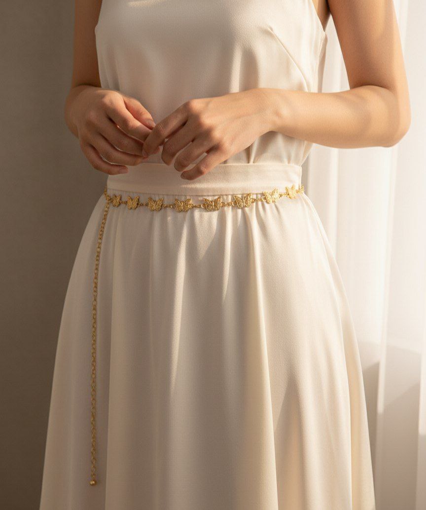 Premium Metal Belt – Colorfast & Elegant S1  (Code: HTR1)