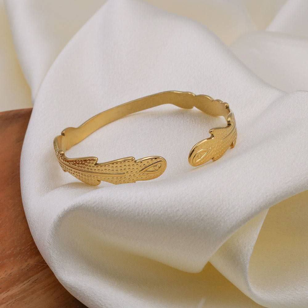 Stainless Steel 316L Adjustable Bangle – Free Size S1