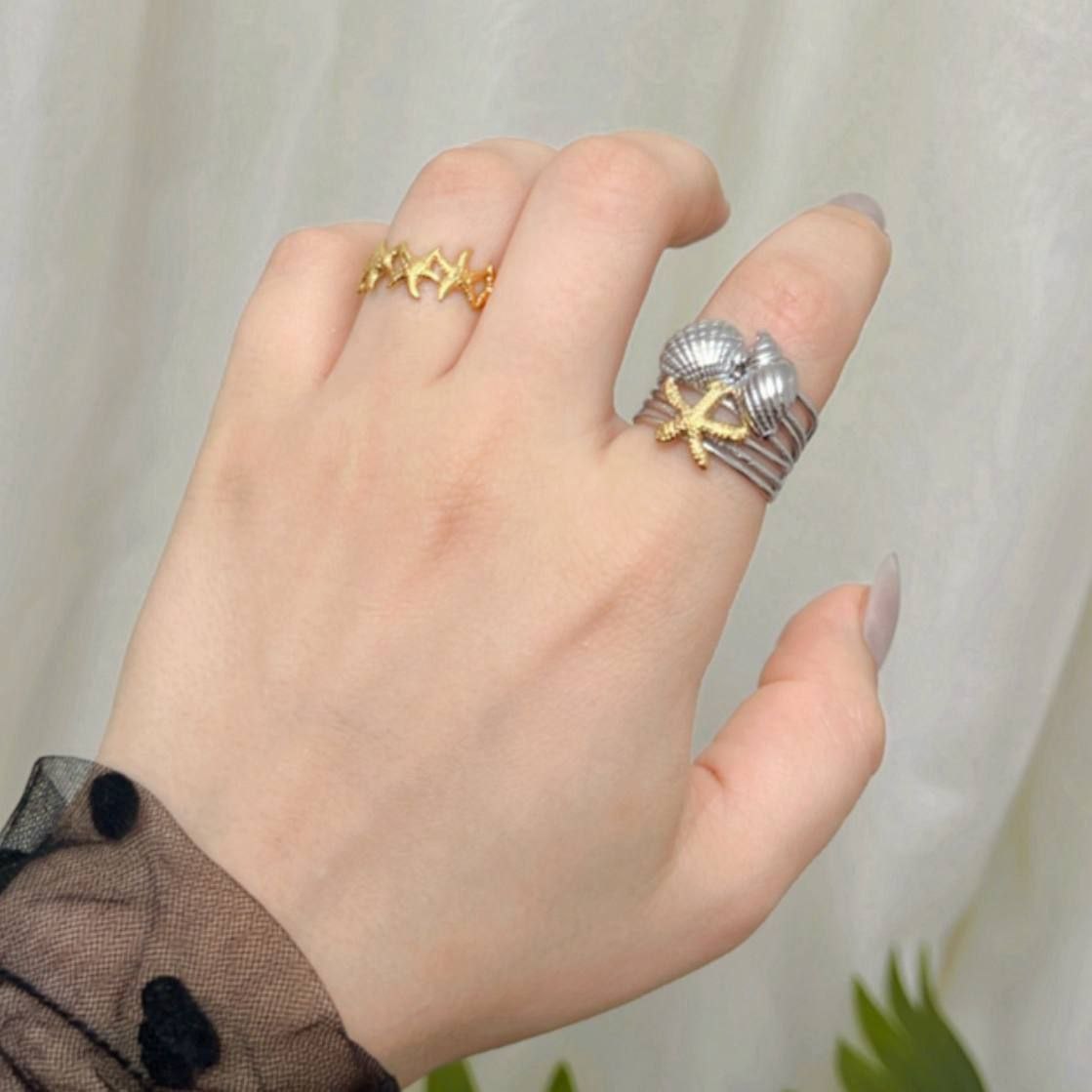 Free-Size 316L Pure Stainless Steel Ring S1