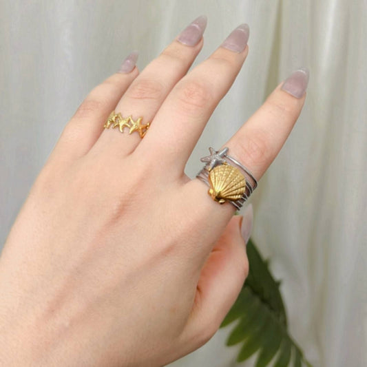 Free-Size 316L Pure Stainless Steel Ring S1