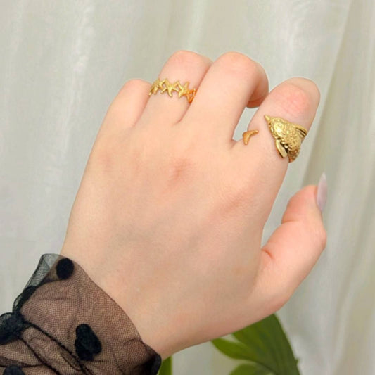 Free-Size 316L Pure Stainless Steel Ring S1