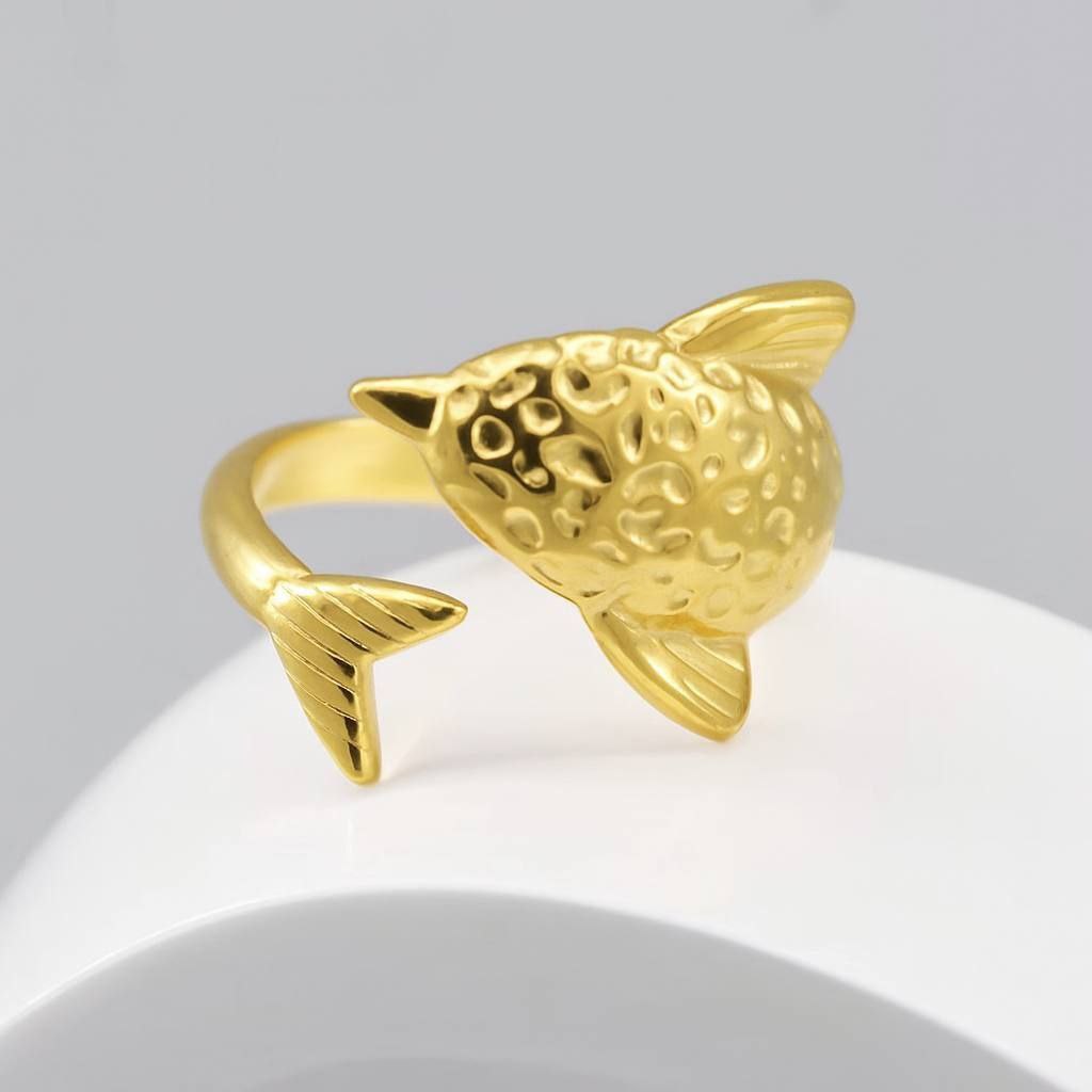 Free-Size 316L Pure Stainless Steel Ring S1