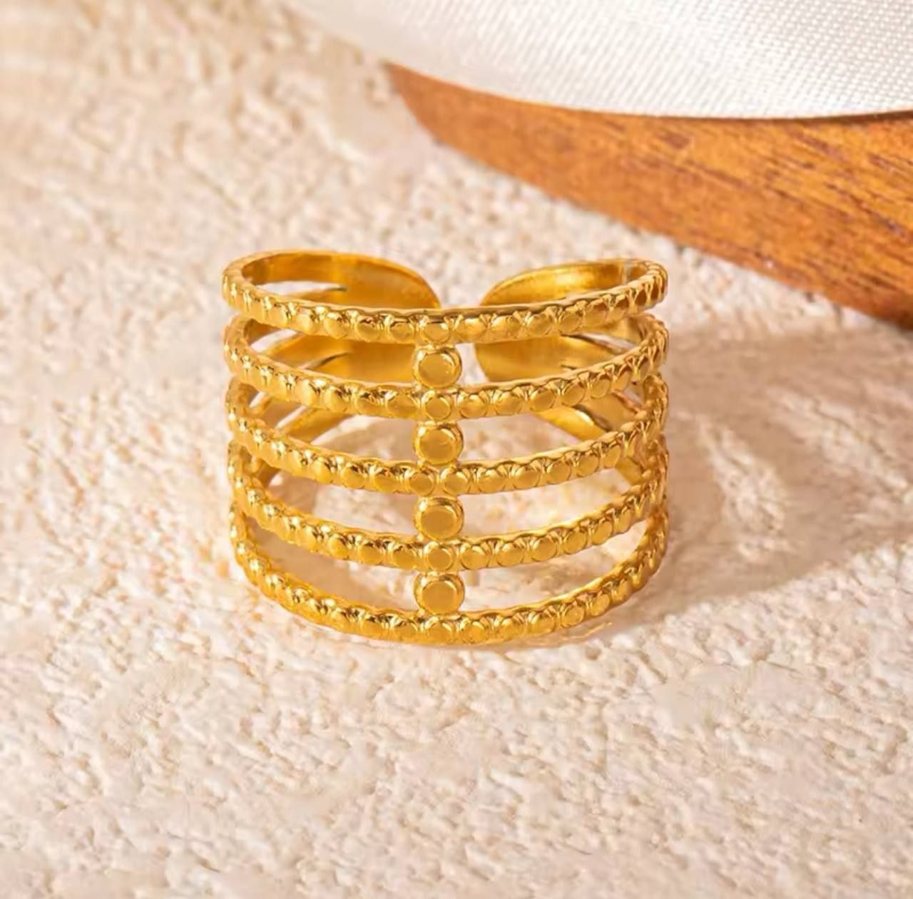 Free-Size 316L Pure Stainless Steel Ring S1