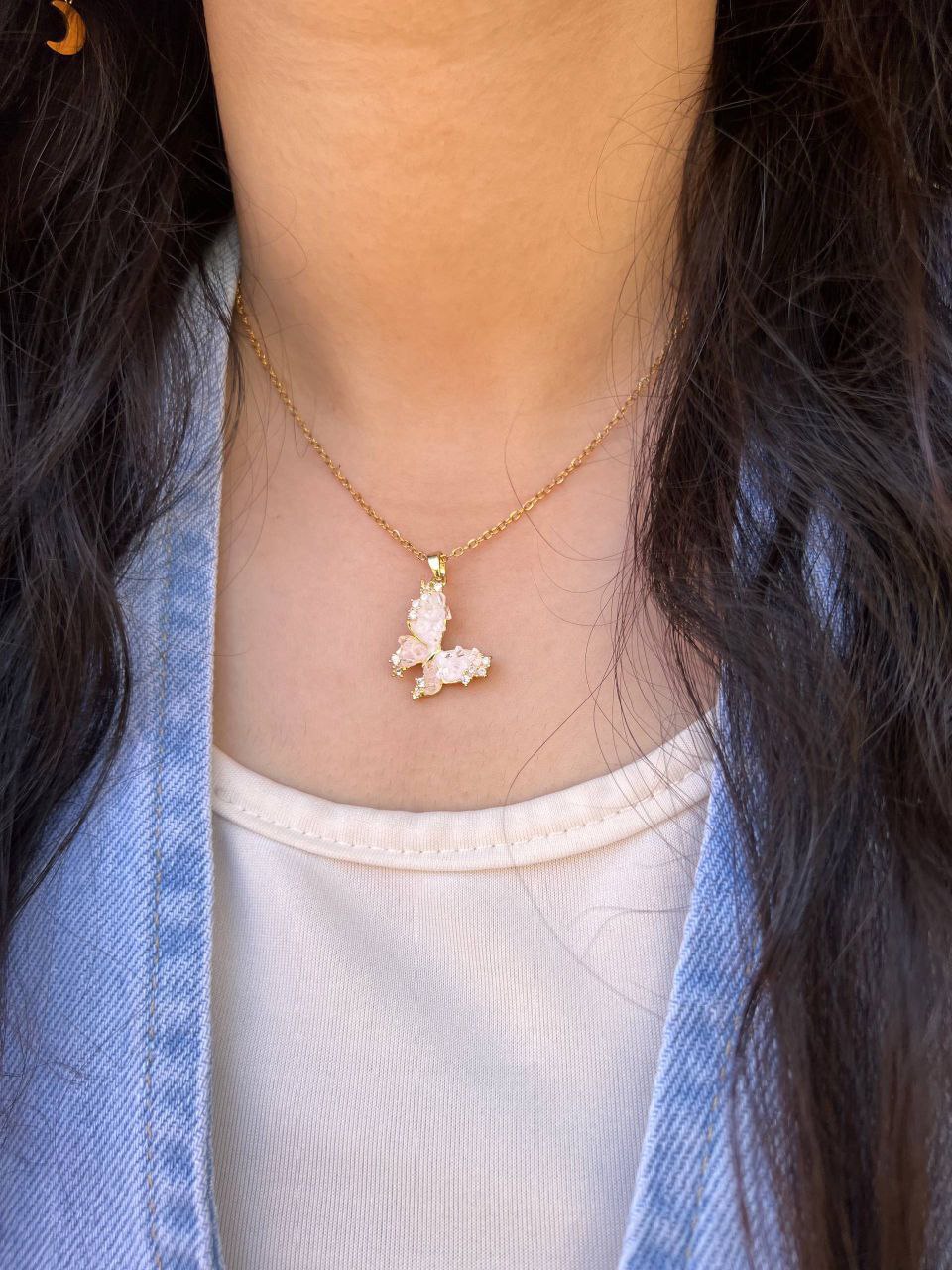 Butterfly Stainless Steel Necklace S1