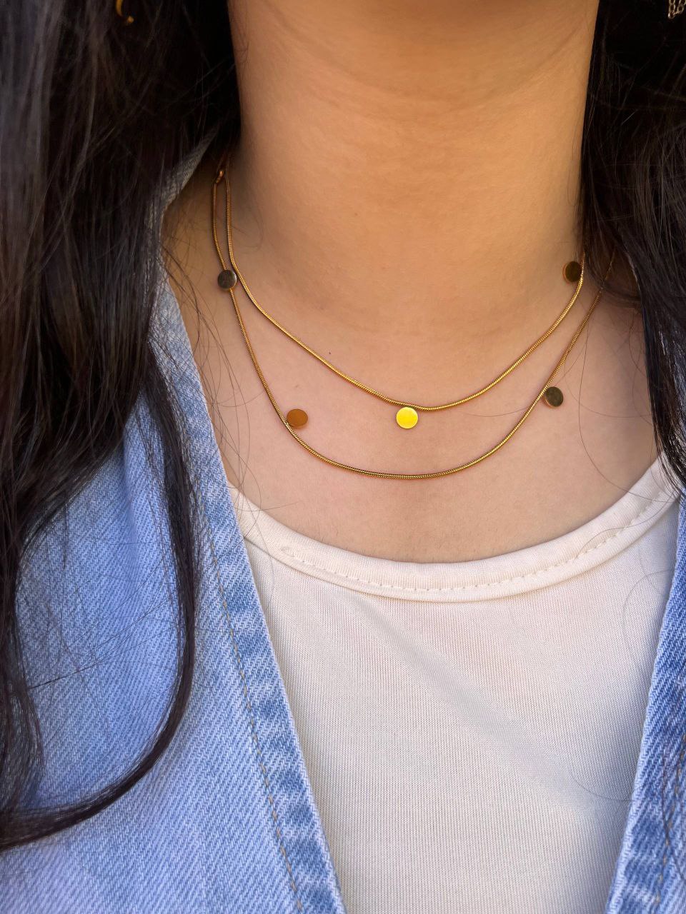 Double-Layer 316L Pure Stainless Steel Necklace S1