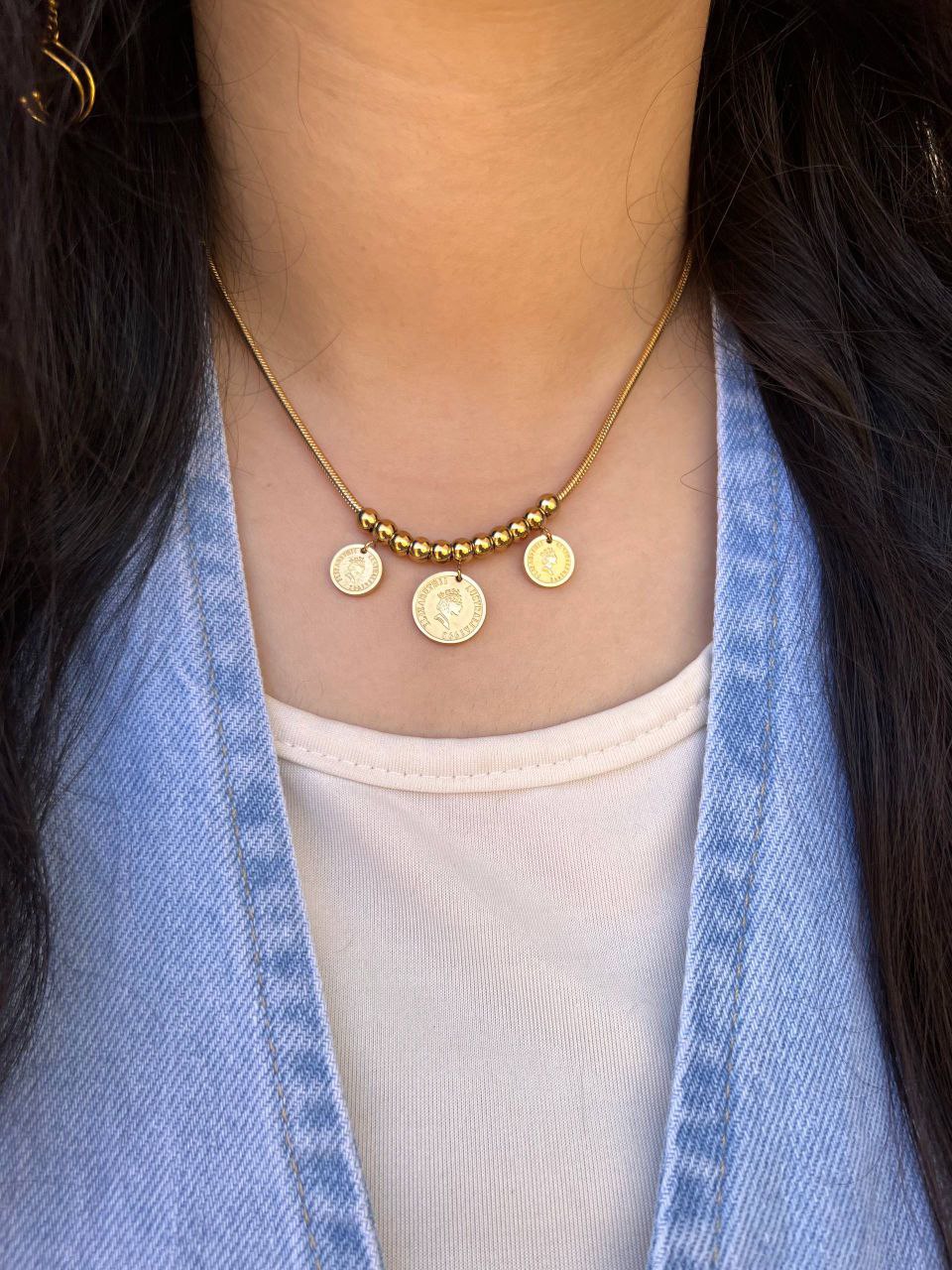 Queen Stainless Steel Necklace S1