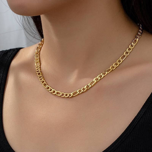 316L Pure Stainless Steel Necklace – Gold Plated S1