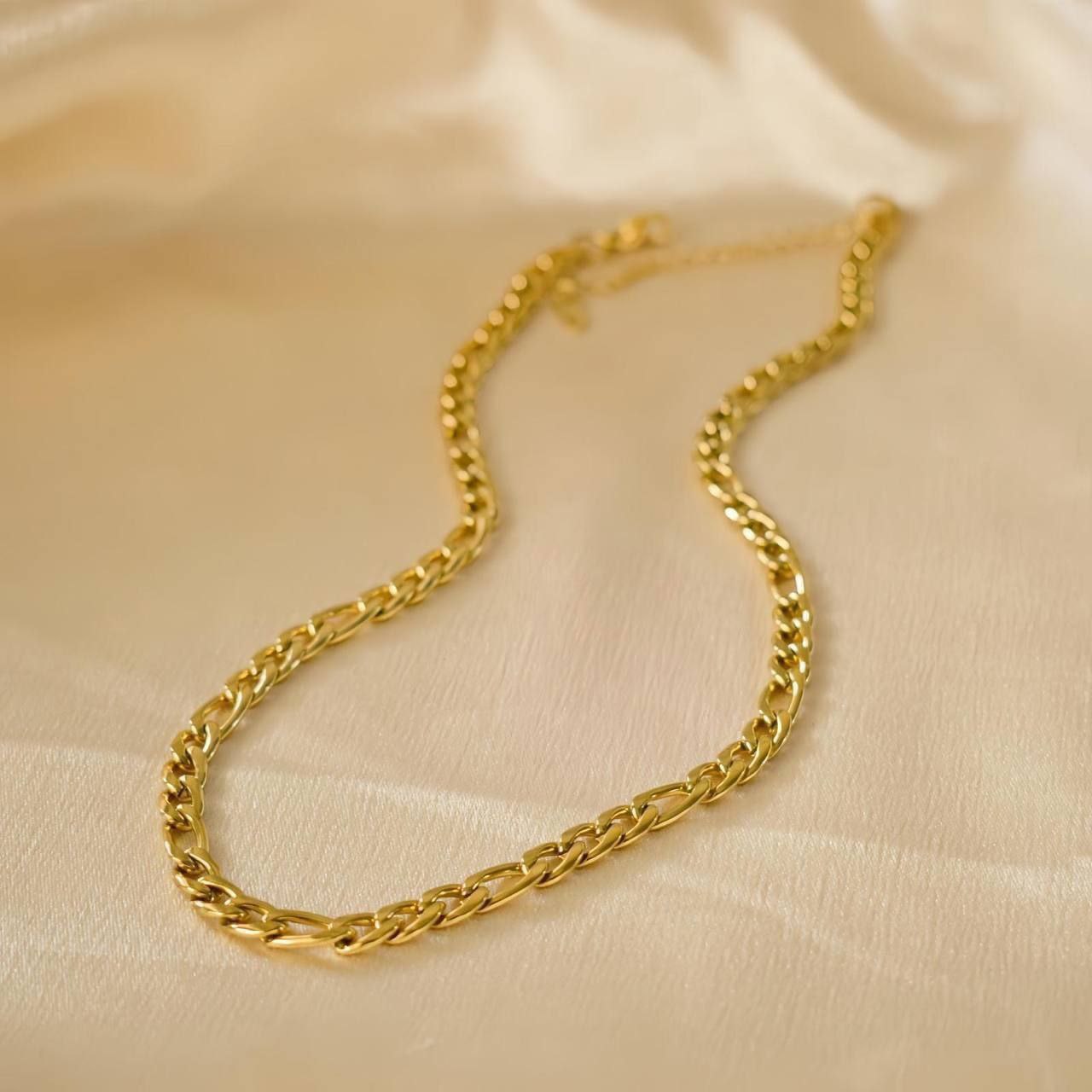 316L Pure Stainless Steel Necklace – Gold Plated S1