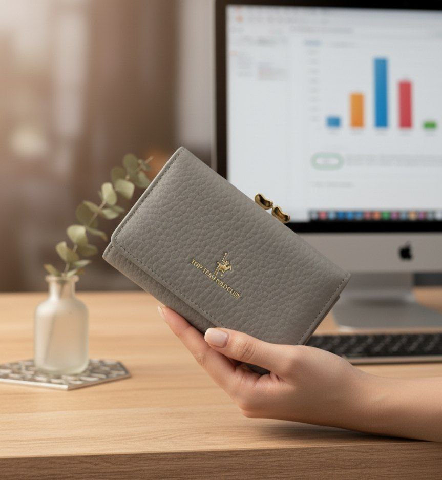 Premium Leather Medium Wallet S1   code : R91