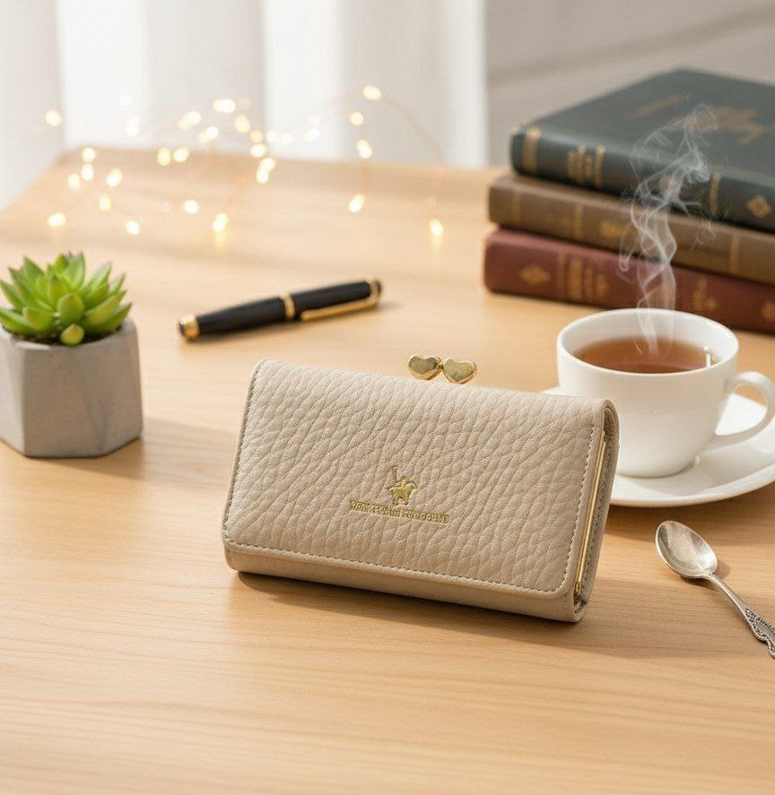 Premium Leather Medium Wallet S1   code : R91