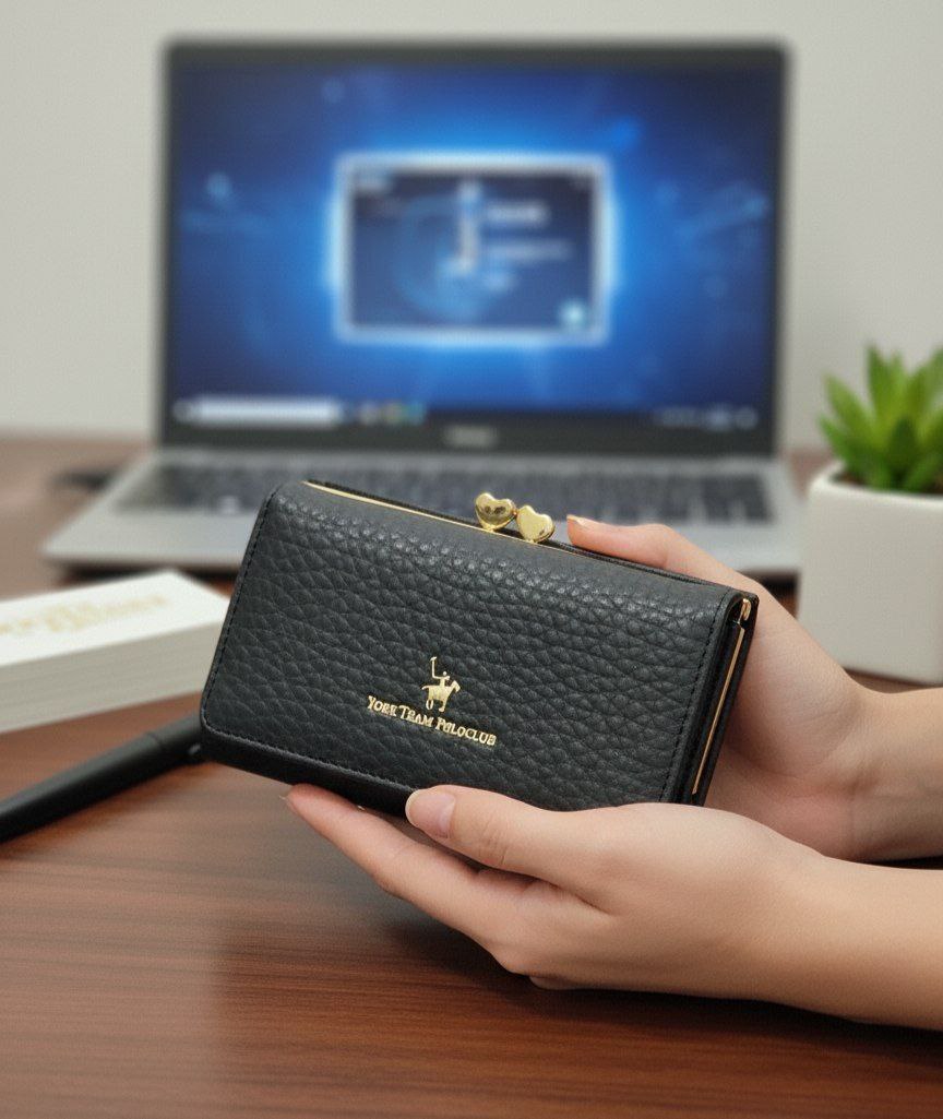Premium Leather Medium Wallet S1   code : R91