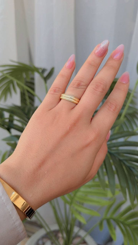 Gold Copy Stainless Steel Ring S1