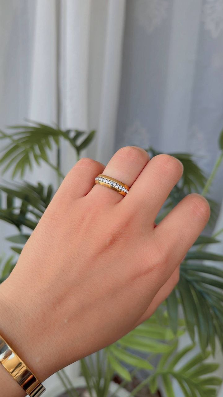 Diamond Copy Stainless Steel Ring S1