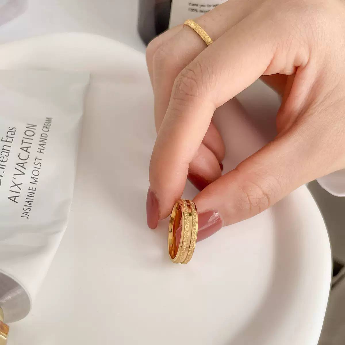 Gold Copy Stainless Steel Ring S1