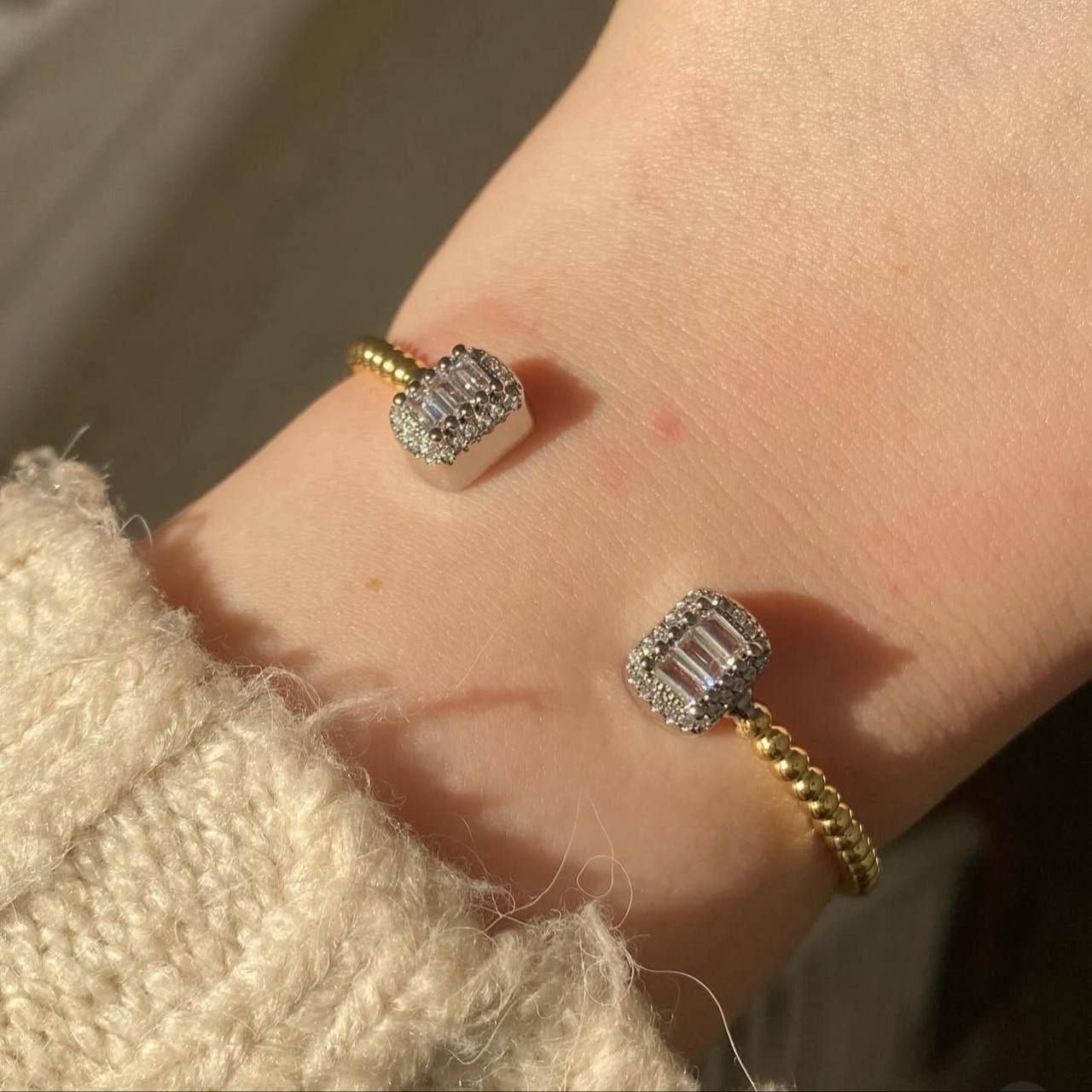 Gold Plated Zircon Bracelet S1