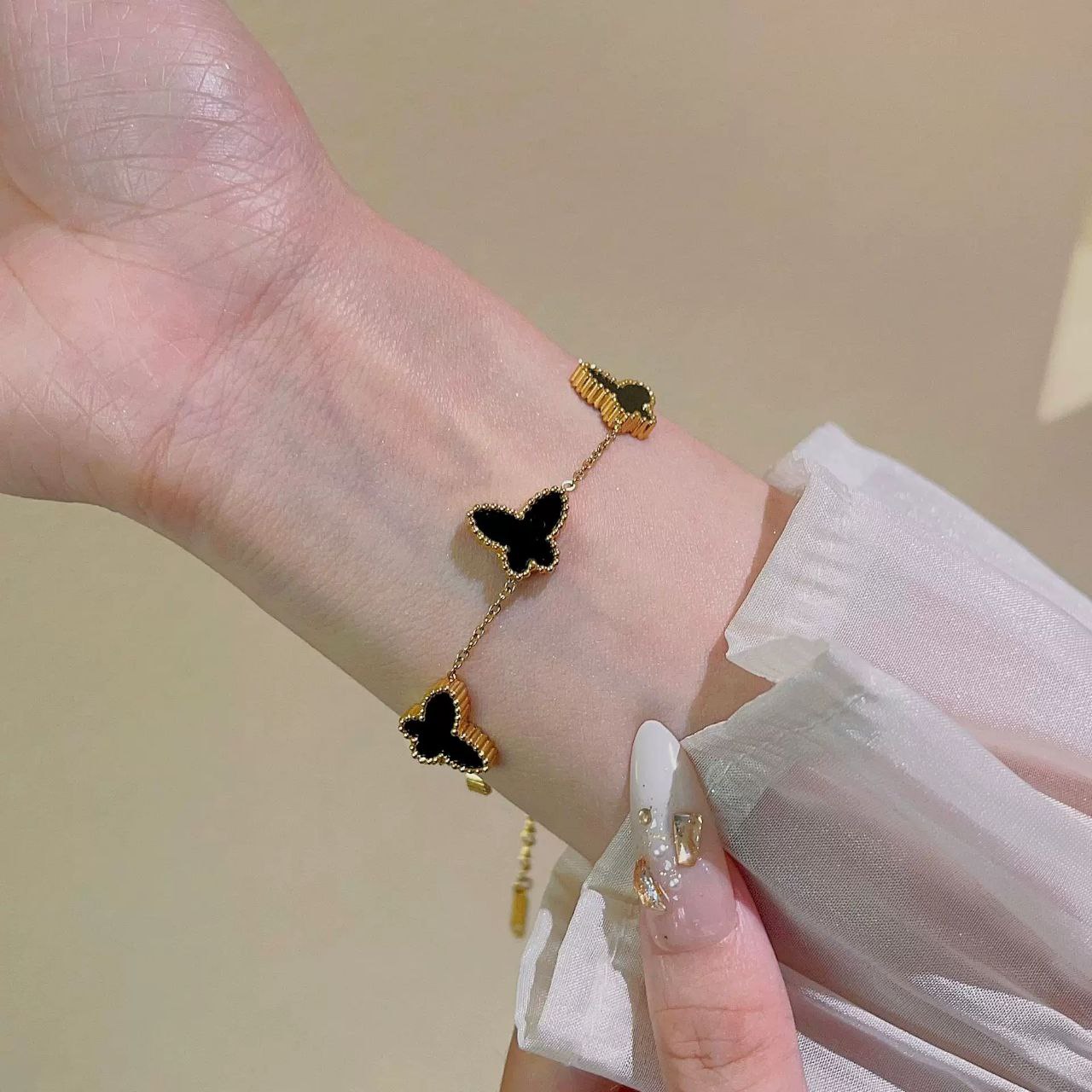 316 Pure Stainless Steel Butterfly Bracelet S1