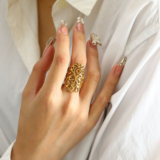 Pure Stainless Steel Ring 316 – Free Size S2