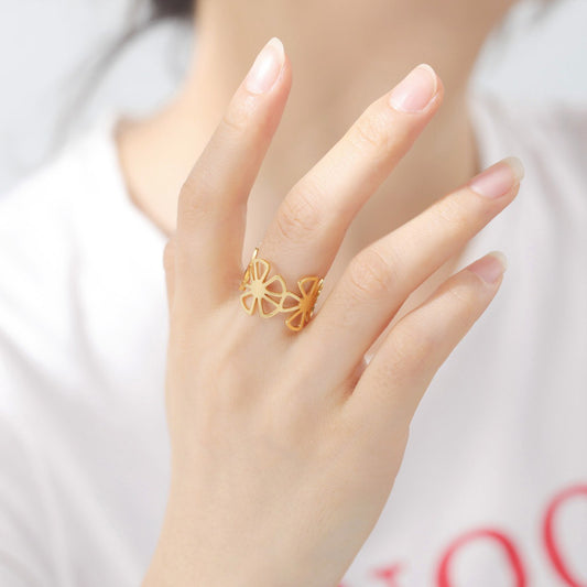 Pure Stainless Steel Ring 316 – Free Size S2