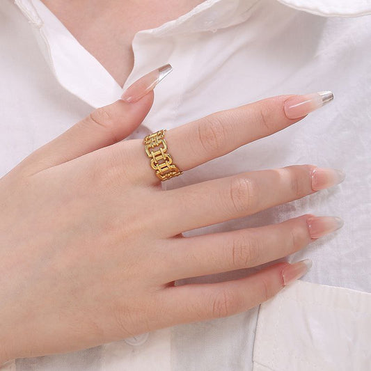 Pure Stainless Steel Ring 316 – Free Size S2