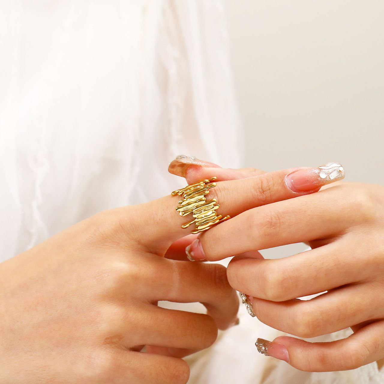 Pure Stainless Steel Ring 316 – Free Size S2