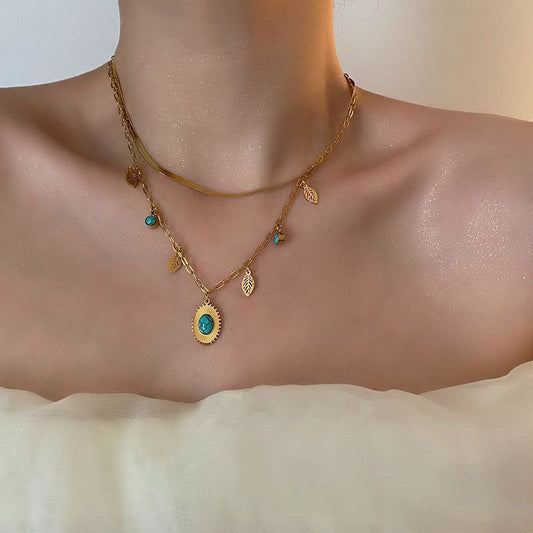 Double-Layer Snake Chain Necklace S2