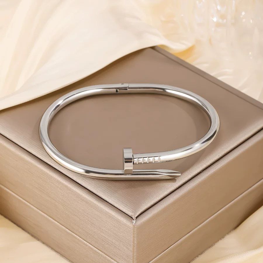 Cartier Style Nail Bracelet – Pure Stainless Steel S1