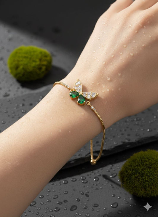 Zircon Studded Adjustable Bangle S2