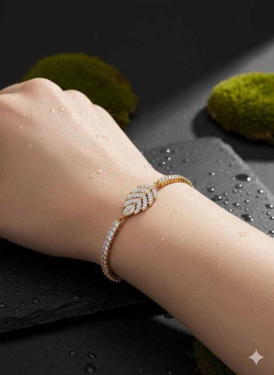Zircon Studded Adjustable Bangle S2