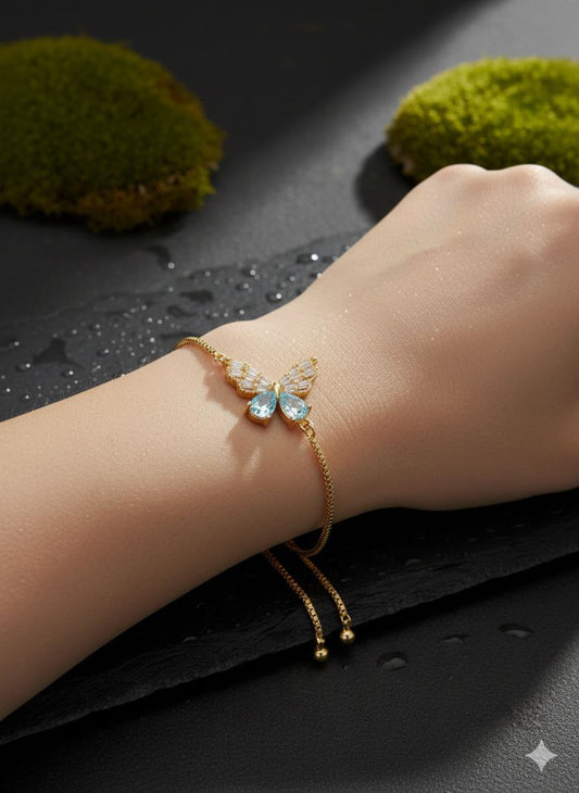 Zircon Studded Adjustable Bangle S2
