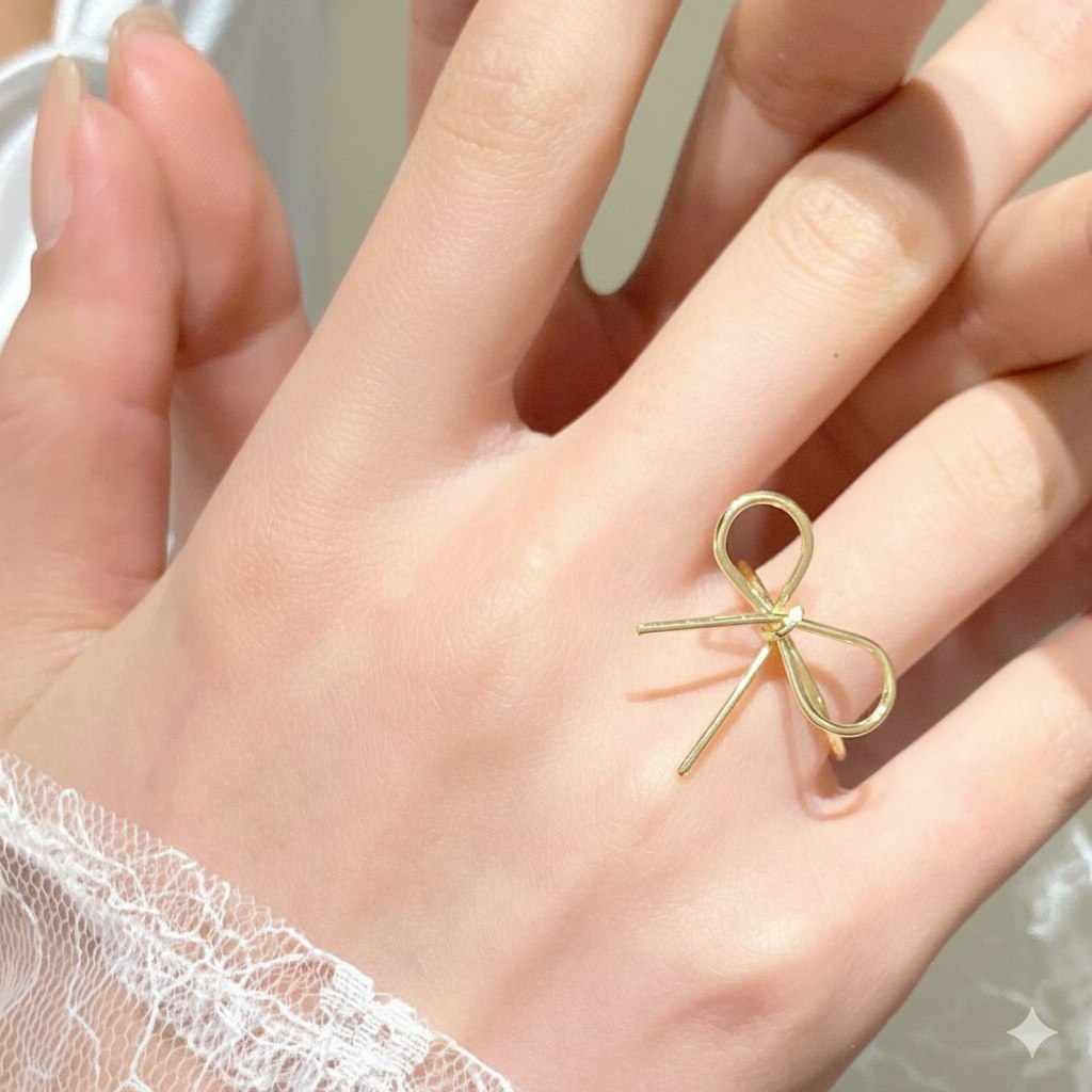 Bow Elegance Stainless Steel Ring S2