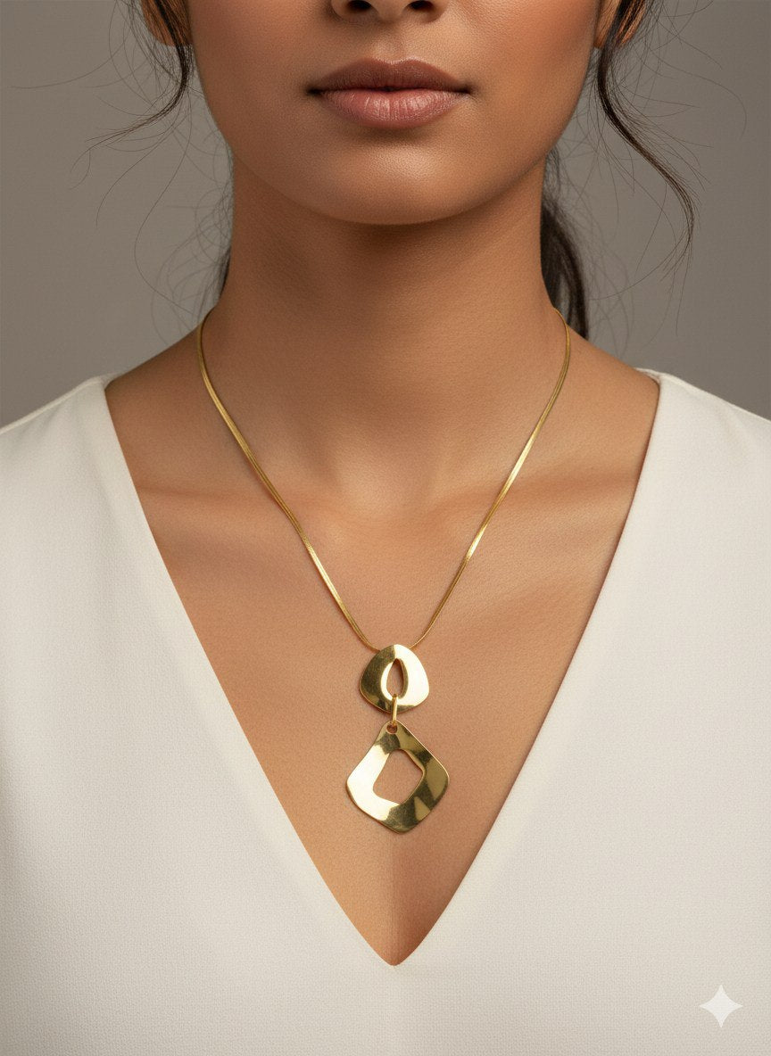 Double-Layer Pure 316 Stainless Steel Necklace S2