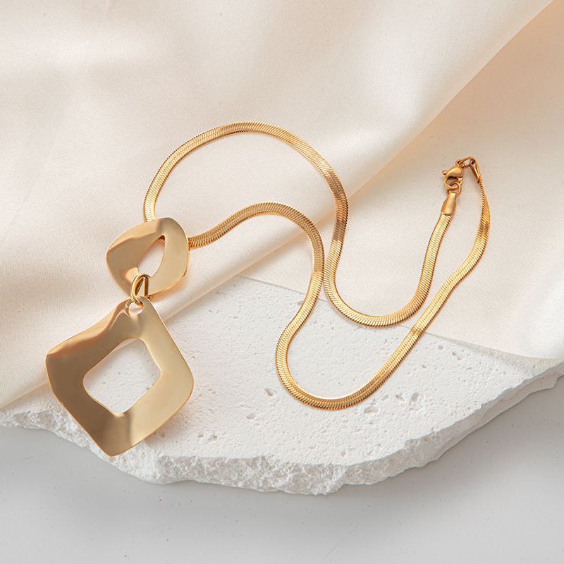 Double-Layer Pure 316 Stainless Steel Necklace S2