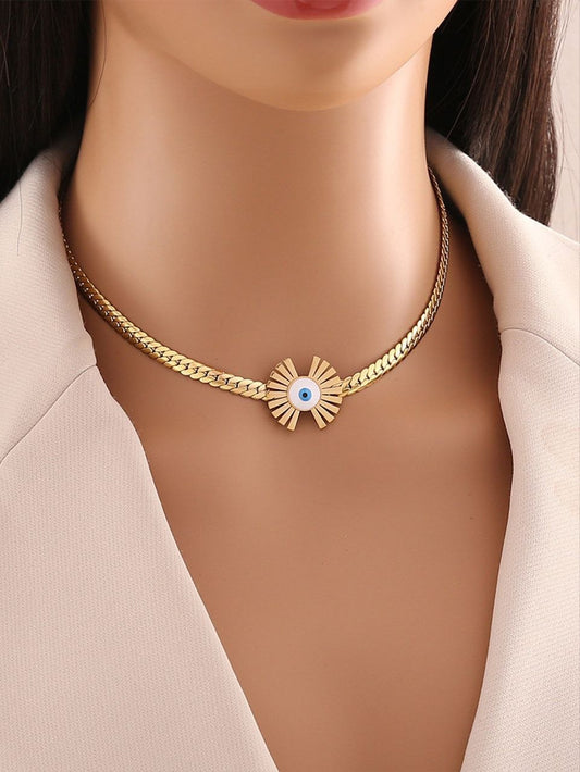 Pure 316 Stainless Steel Eye Necklace S2