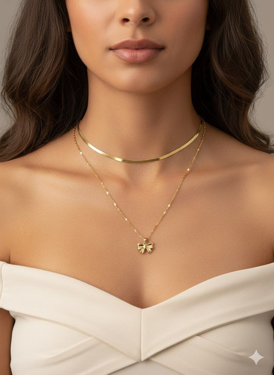 Dual Layer Stainless Steel Necklace 316 S2