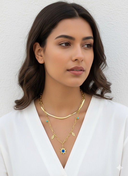 Dual Layer Stainless Steel Necklace 316 S2