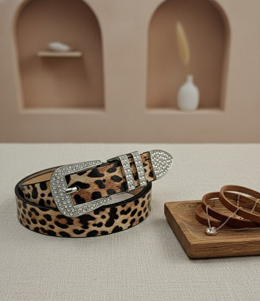 Tiger Leather Slim Belt – HTR36     S1