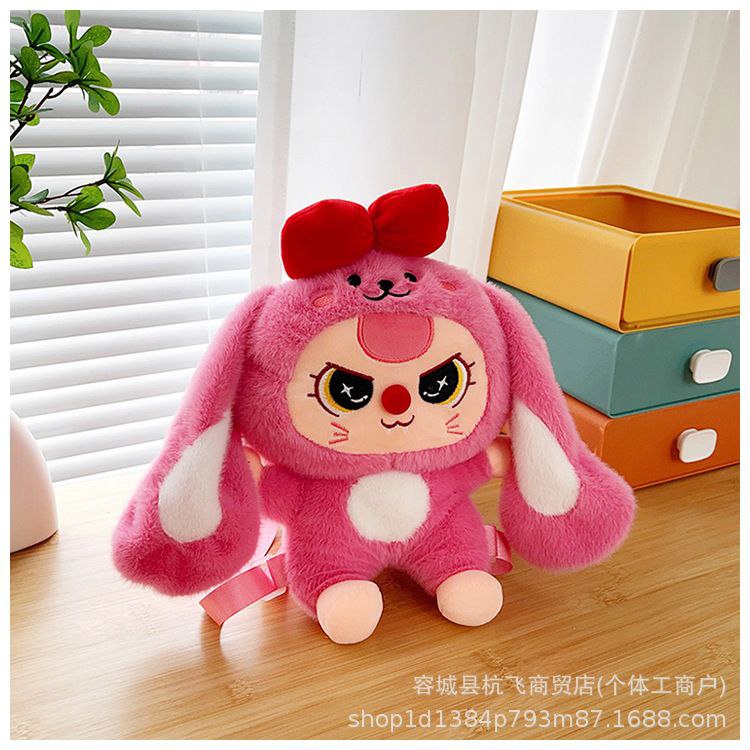 Labubu Kids Fur Crossbody & Backpack – Code 3-127   S1