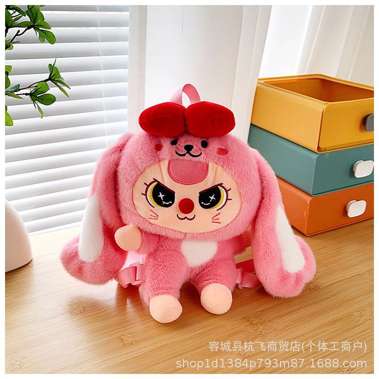 Labubu Kids Fur Crossbody & Backpack – Code 3-127   S1