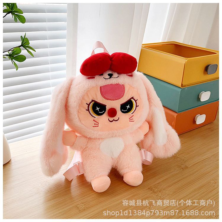 Labubu Kids Fur Crossbody & Backpack – Code 3-127   S1