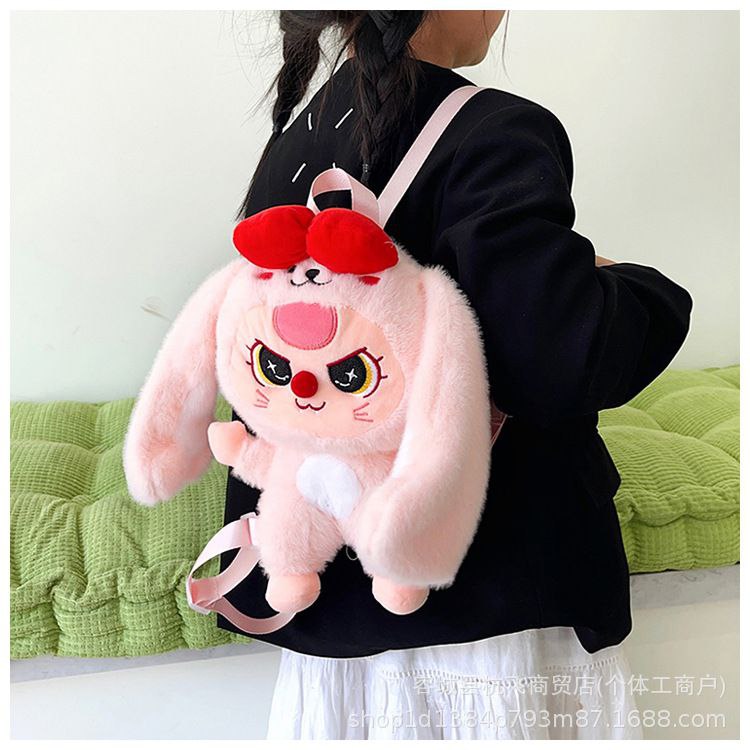 Labubu Kids Fur Crossbody & Backpack – Code 3-127   S1