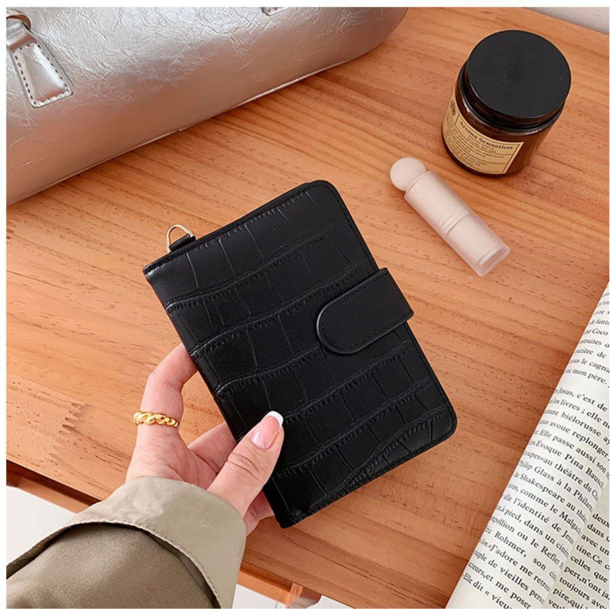 SHEIN Passport Holder with Crossbody Strap Code 17-57    S1